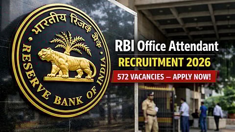 Reserve Bank of India Office Attendant Recruitment