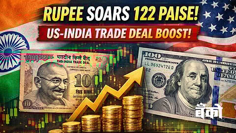 Indian Rupee Soars 122 Paise