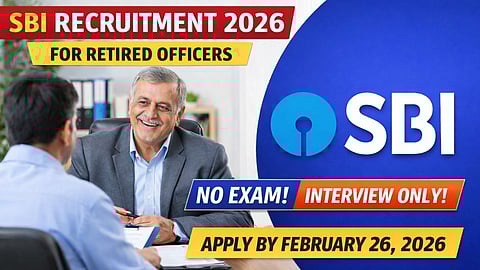 SBI Recruitment 2026