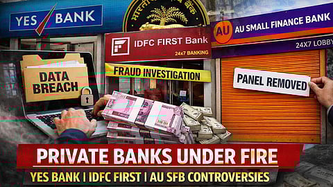 AU small finance - YES Bank - IDFC First Bank