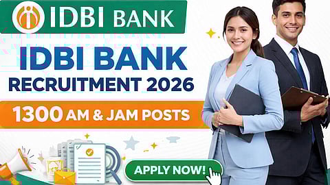 IDBI Bank Recruitment 2026