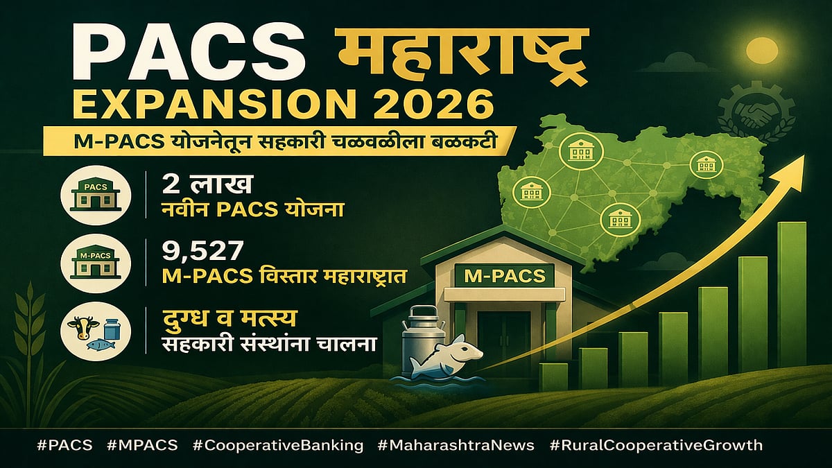 Maharashtra PACS Expansion 2026 | M-PACS & Cooperative Society Growth