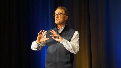 Andrew Busch, global market strategist for BMO Financial Group, describes the benefits he sees from artificial intelligence. (Sam Wilmes/BankBeat)