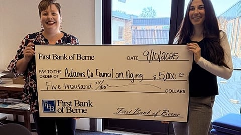First Bank of Berne Adams County Council on Aging image BankNews.com