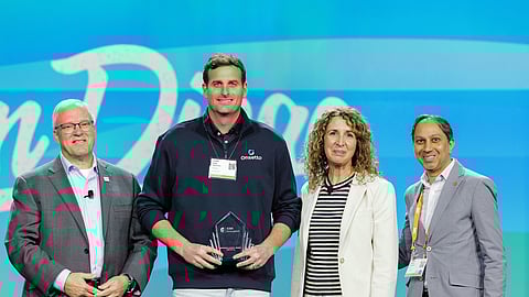 Minneapolis- based fintech Onsetto receives the ThinkTech Accelerator's Banker's Choice award March 7 during Independent Community Bankers Live 2026. (Photo courtesy of ICBA)