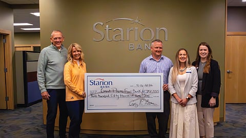 Starion Bank donation photo BankNews.com