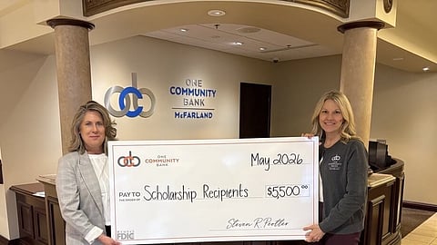 One Community Bank scholarship photo 2026 BankNews.com