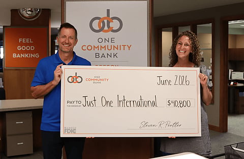 One Community Bank donation photo Banknews.com