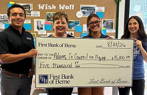 Indiana bank provides additional funds for local memorial garden
