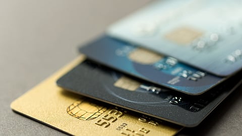 BankNews.com credit card stock image
