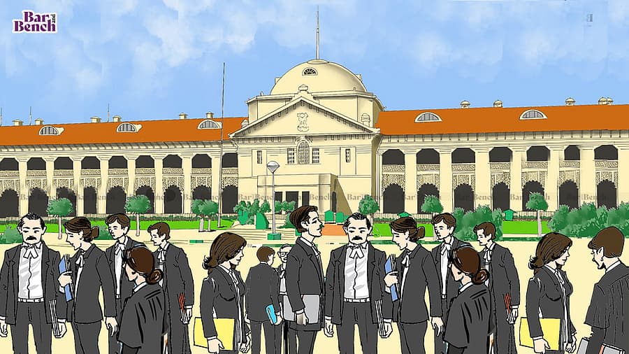 Allahabad High Court: Lawyers Protest Gate Locking, Impeding Proceedings