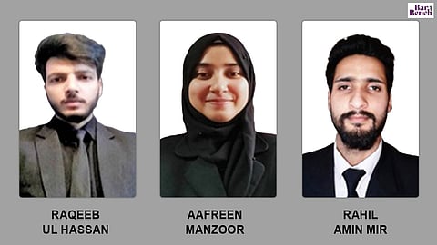 The Winners Raqeeb-Ul-Hassan, Aafreen Manzoor, and Rahil Amin Mir