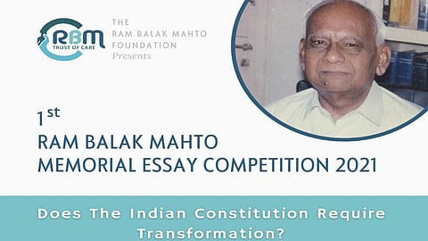 1st Ram Balak Mahto Memorial Essay Competition