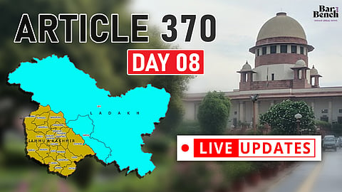 Article 370 Day 8 live