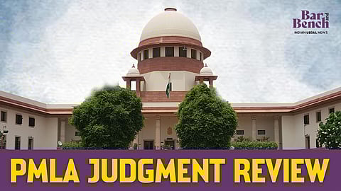 PMLA JUDGMENT REVIEW