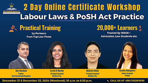 2 Day online certificate workshop Labour Laws & POSH Act Practice