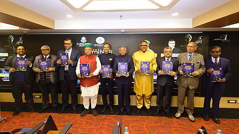 Dignitaries at JGU's launch event