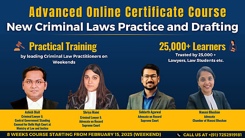 Certificate Course on New Criminal Laws Practice and Drafting