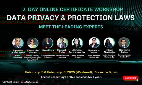 2 Day online certificate workshop Data Privacy and Protection Laws