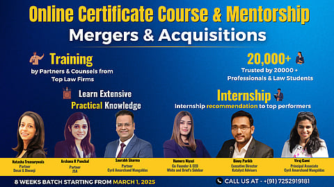 Online Mergers and Acquisitions Certificate Course by Bettering Results and Top Law Firm Lawyers: Enroll now!
