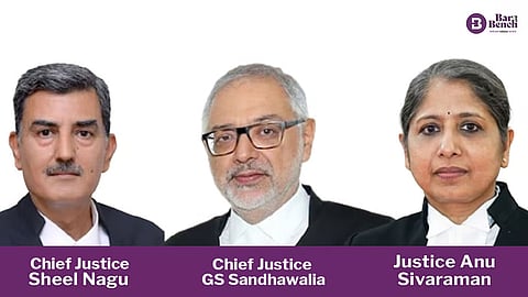 Chief Justice Sheel Nagu, Chief  Justice GS Sandhawalia, Justice Anu Sivaraman