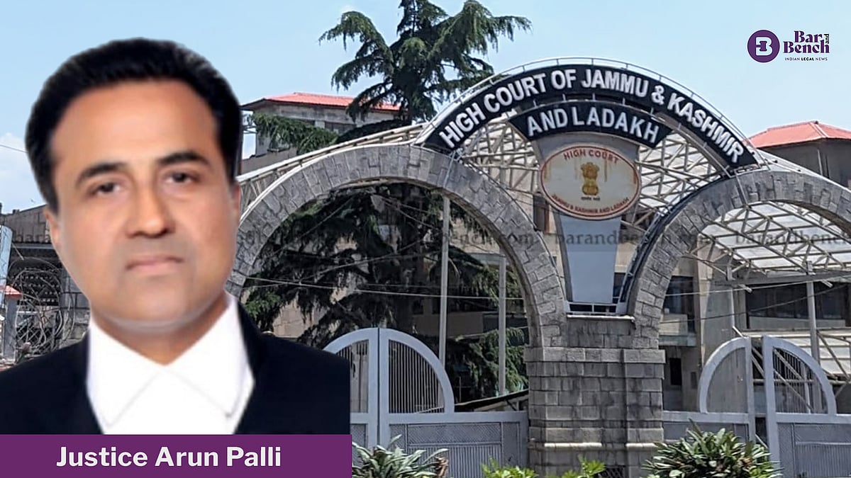 Justice Arun Palli appointed Chief Justice of Jammu and Kashmir High Court