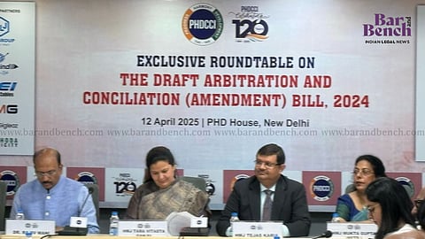 Justices Tara Ganju and Tejas Karia in arbitration roundtable