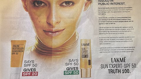 ad war between Derma Co and Lakme