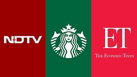 Starbucks, NDTV and  Economic Times declared well-known trademarks by IP office