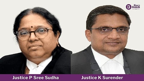 Justices P Sree Sudha and K Surender