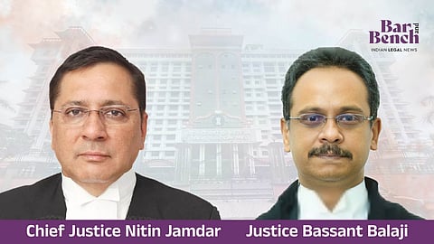 Chief Justice Nitin Jamdar and Justice Bassant Balaji 