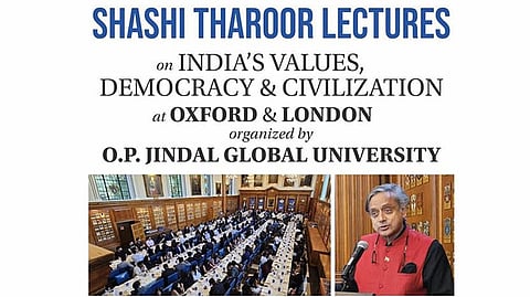 Dr Shashi Tharoor speaks in Oxford and London, JGU