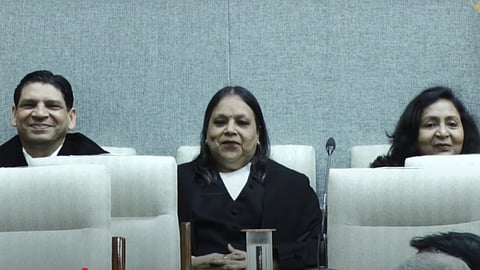 Justices Vinod Kumar, Shail Jain and Madhu Jain