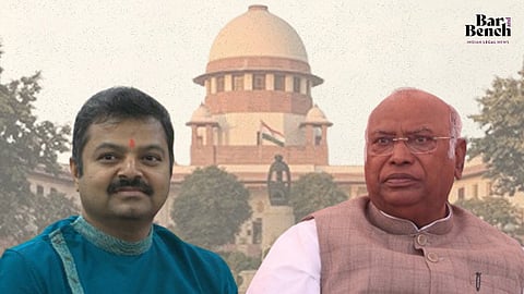 Chakravarty Sulibele (L), Mallikarjun Kharge (R), Supreme Court