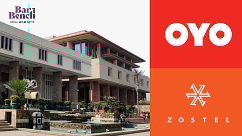 Delhi High Court, OYO and Zostel logos