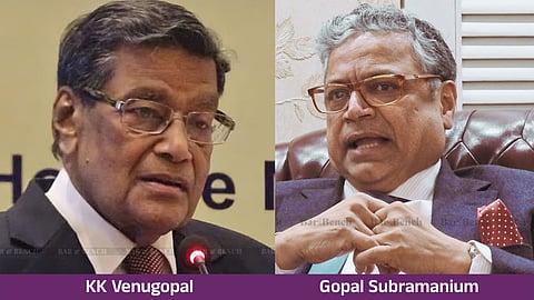 KK Venugopal and Gopal Subramanium