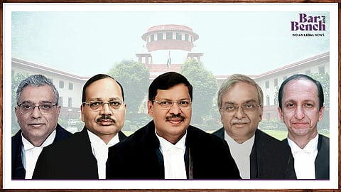 CJI BR Gavai and Justices Surya Kant, Vikram Nath, PS Narasimha and Atul S Chandurkar