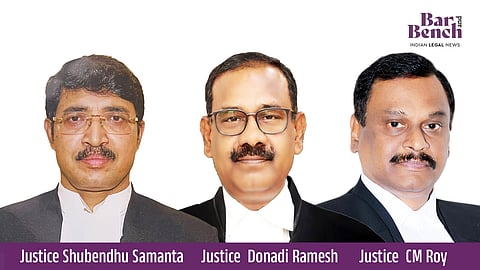 Justices Shubendhu Samanta, Donadi Ramesh and C Manavendranath Roy