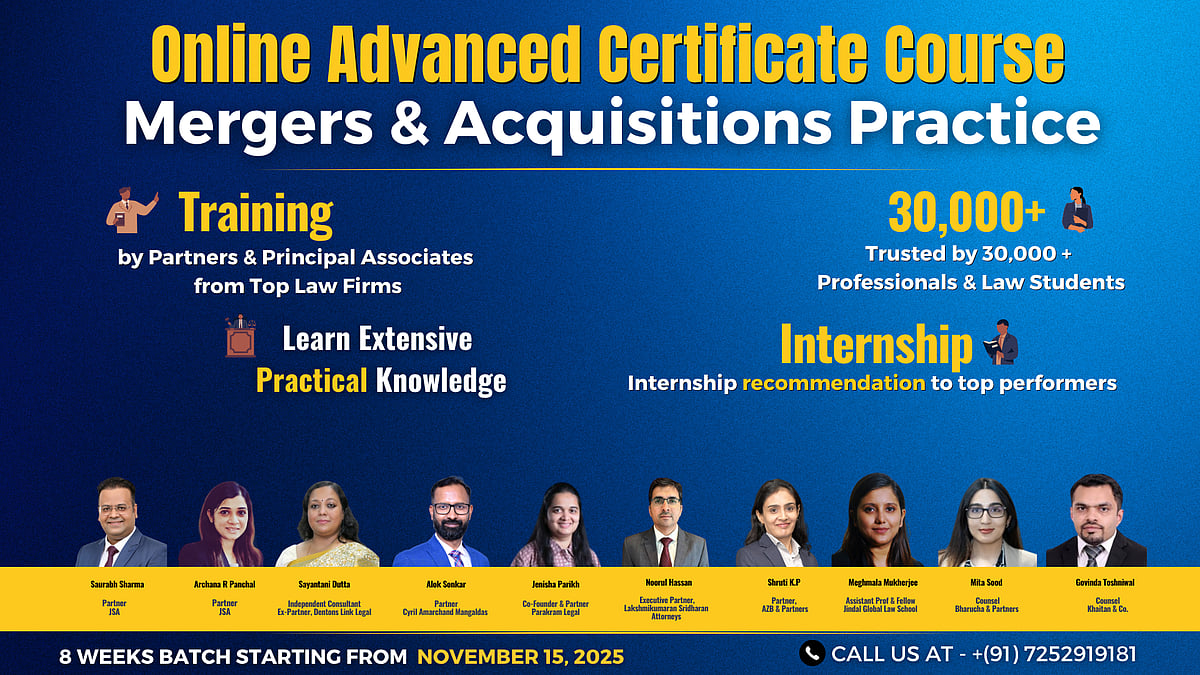 Certificate Course on Mergers and Acquisitions Practice by Bettering ...