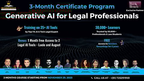 Certificate Course on Generative AI for Legal Professionals