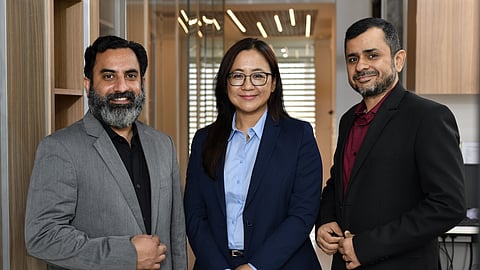 Dr  Lunalisa Potsangbam with the Managing Partners