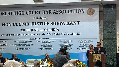 CJI Surya Kant’s felicitation by DHCBA