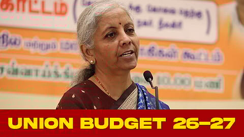 Nirmala Sitharaman with Budget 2026-27