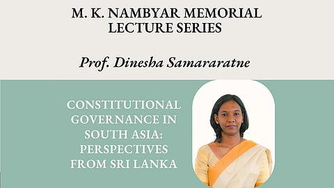 MK Nambyar Memorial Lecture series 