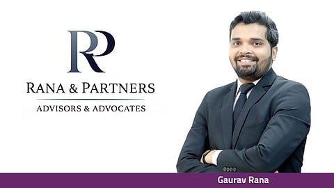 Gaurav Rana, with Rana & Partners logo