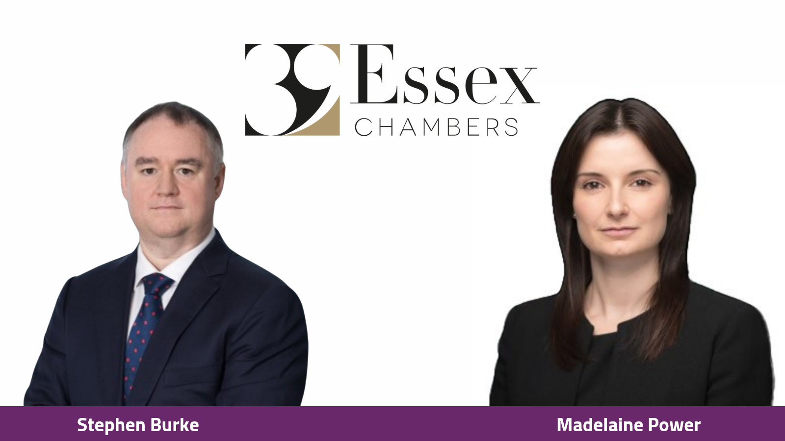 Stephen Burke and Madelaine Power