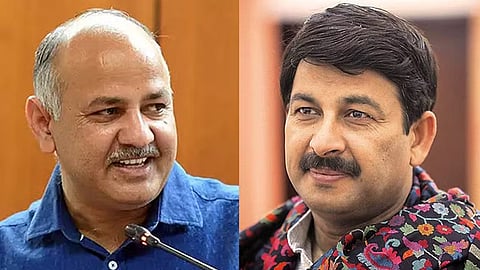 Manish Sisodia and Manoj Tiwari