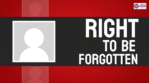 Right to be Forgotten
