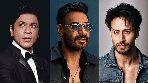Shah Rukh Khan, Ajay Devgn and Tiger Shroff