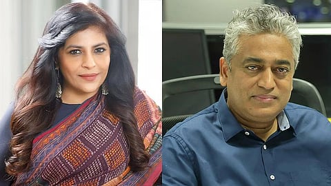 Shazia Ilmi and Rajdeep Sardesai
